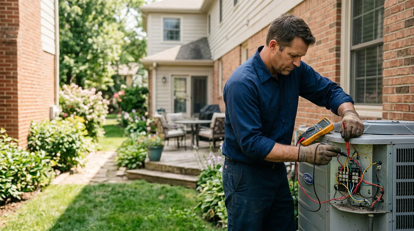 HVAC technician working near Niantic, IL